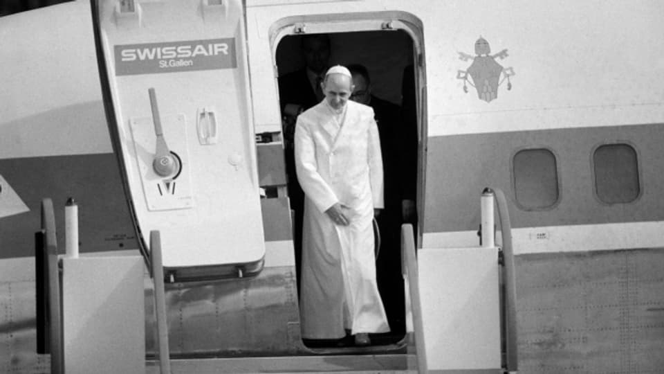 Den letzten Papstbesuch in der Schweiz liegt 14 Jahre zurück: Papst Johannes sah sich noch mit Protesten konfrontiert.