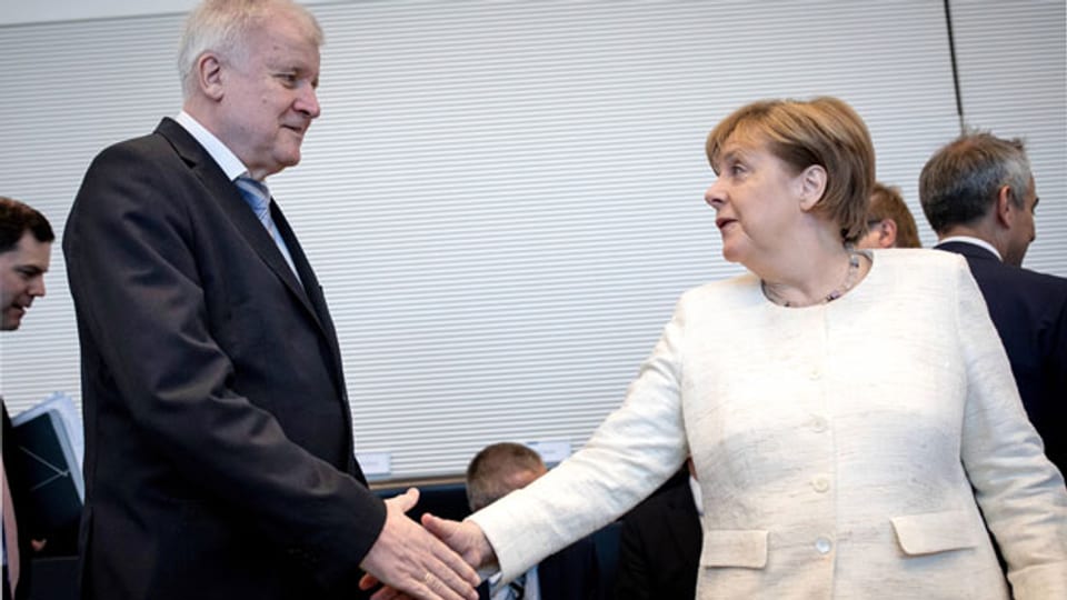 Horst Seehofer und Angela Merkel.