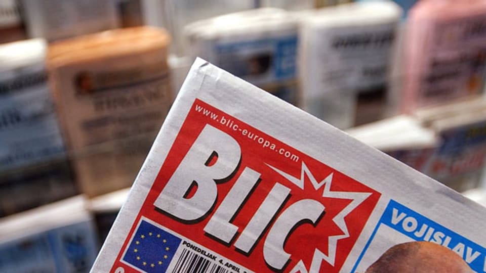 «Blic» in Serbien als Propagandavehikel.
