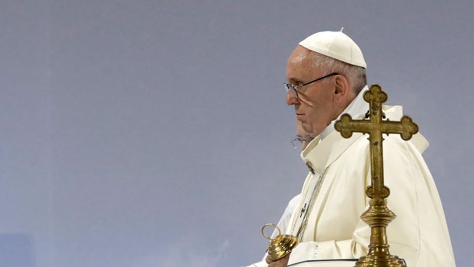 Papst Franziskus anlässlich seines Besuches in der Schweiz im Juni 2018.
