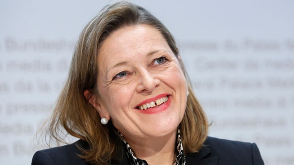 •	Die nominierte CVP-Bundesratskandidatin Heidi Zgraggen während einer Medienkonferenz am 16. November 2018 in Bern.
