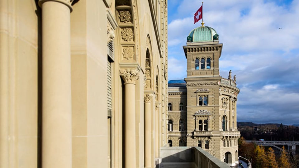 Das Bundeshausgebäude in Bern.
