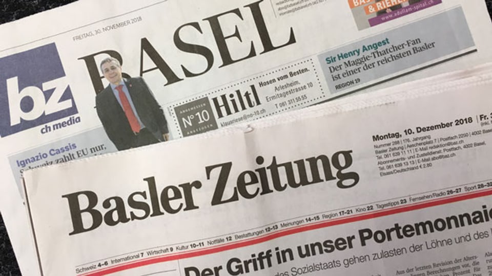 Zeitungen in der Region Basel.
