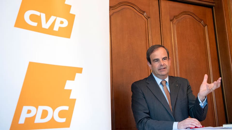 Gerhard Pfister, Parteipräsident CVP Schweiz, spricht beim Dreikönigsgespräch der CVP, am 4. Januar 2019 in Bern.