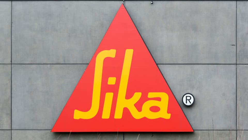 Das Signet der Sika an ihrem Hauptsitz.
