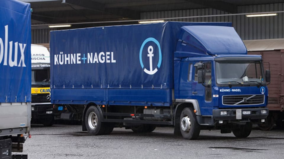 Ein Camion des weltweit tätigen Logistikunternehmens Kühne + Nagel