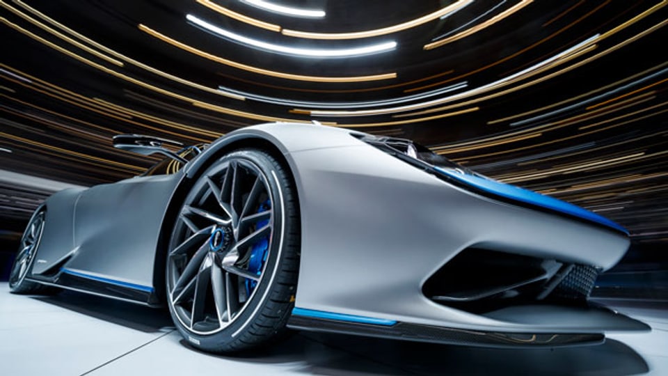 Ein Auto der Zukunft am Autosalon in Genf im März 2019.