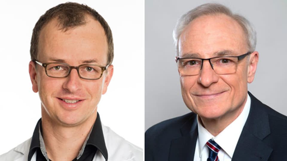 Urs Fischer, Neurologe (links) Gerhard Wiesbeck, Psychiater.