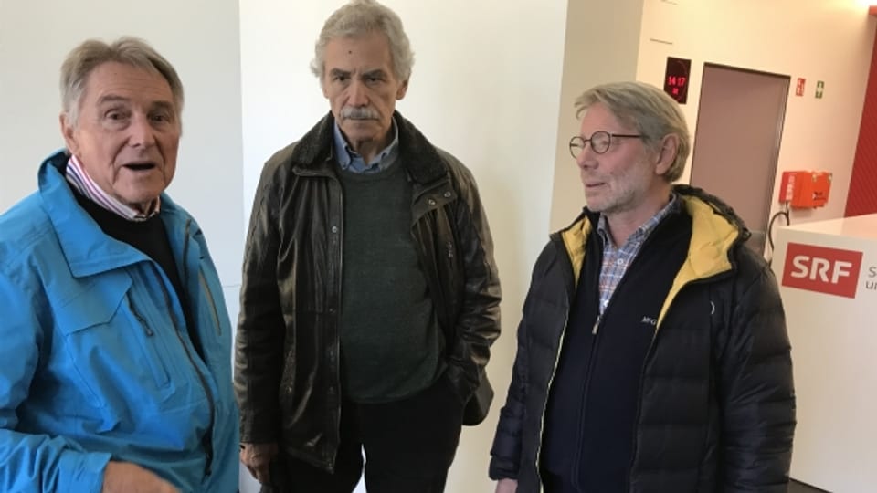 Ruedi Aeschbacher, Oswald Sigg und Daniele Pazza (von links)