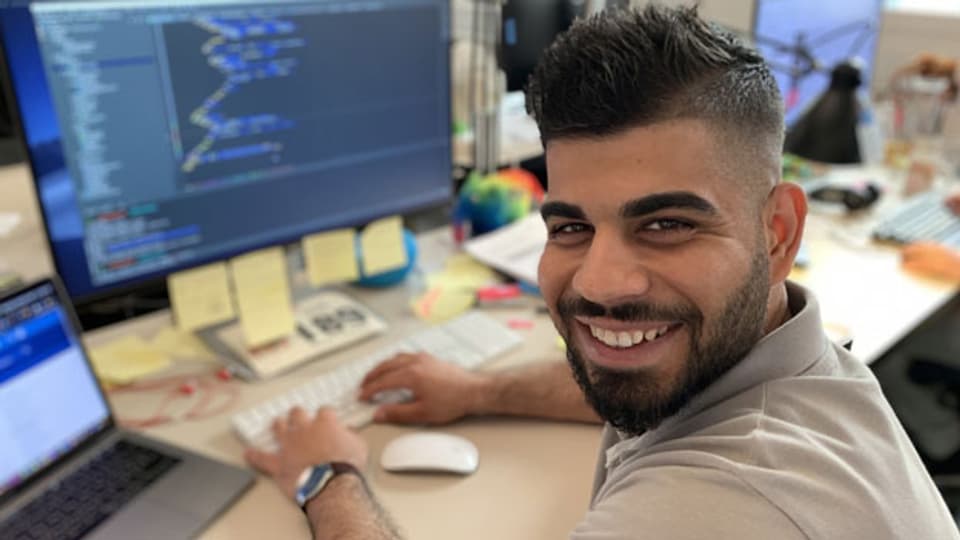 Der Iraker Rami Jumaah wird Ende Juli eine zweijährige Lehre als Software-Entwickler abschliessen.