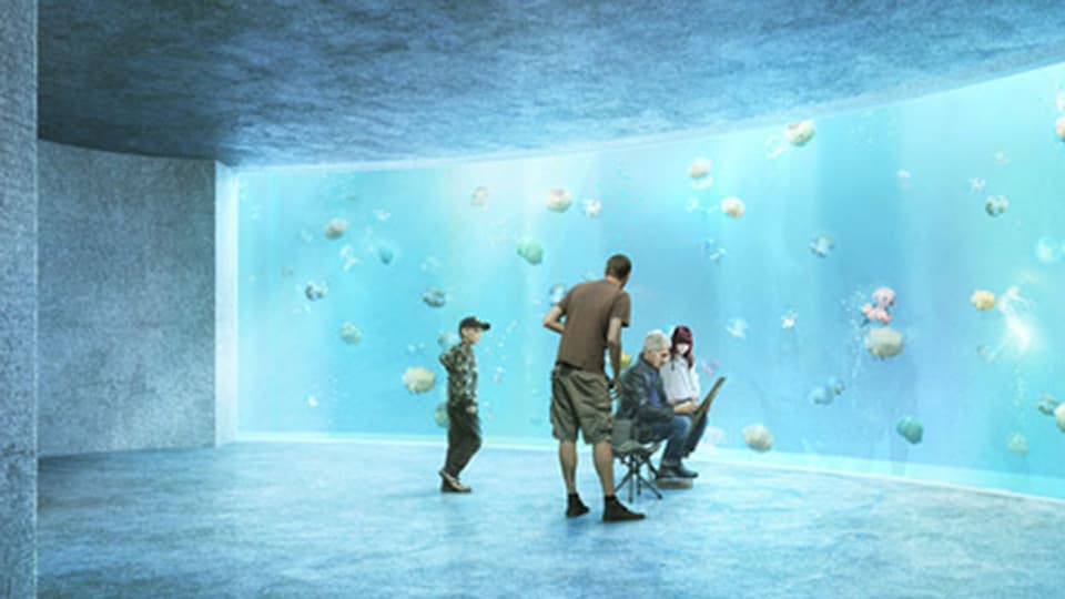 Computervisualisierung des Ozeanium Projektes des Zoo Basel.