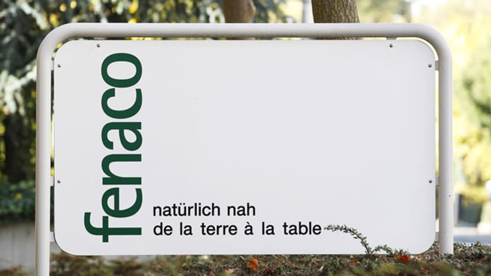 Das Logo des Agrarkonzerns Fenaco mit Sitz in Bern.