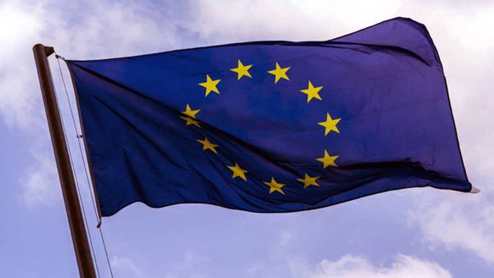 Symbolbild. Eine EU-Fahne.