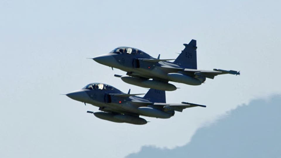 Im Ständerat wurde am Dienstag über die Beschaffung neuer Kampfflugzeuge diskutiert. Symbolbild Gripen.
