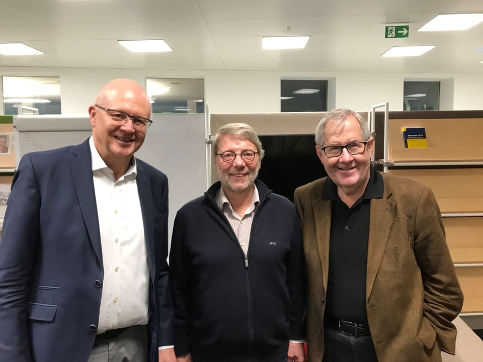 Hugo Schittenhelm, Daniele Piazza, Hans Kaufmann (von links)