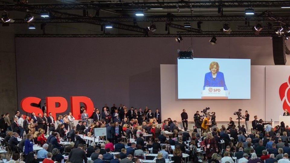 SPD-Parteitag: Weichenstellung in Berlin.