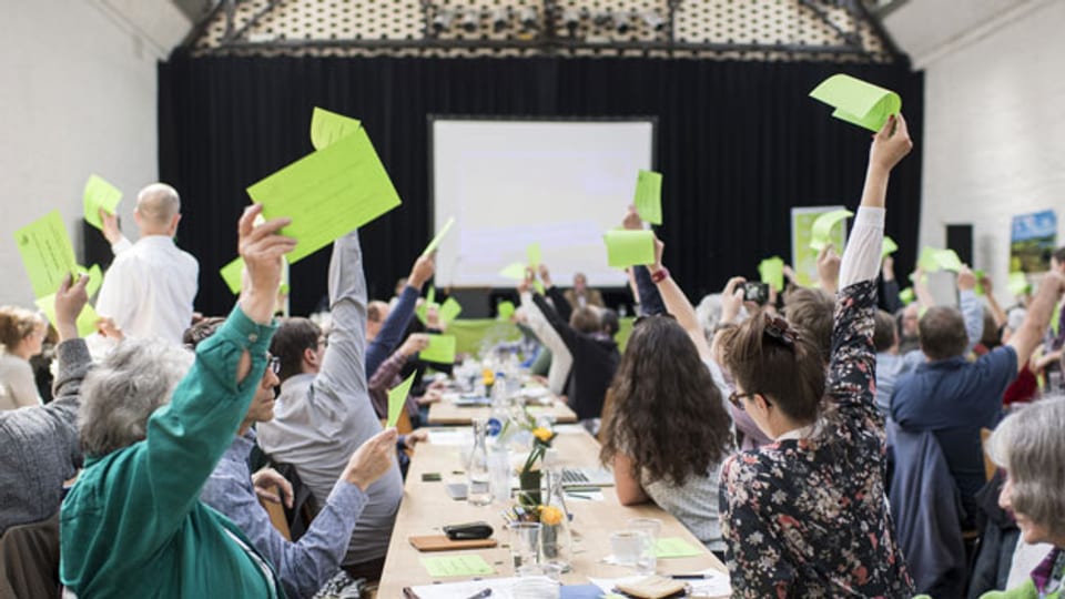 Delegiertenversammlung der Grünen Partei Schweiz.