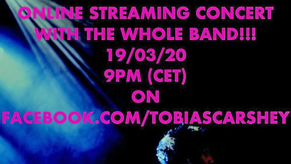 Tobias Carshey hat auf Facebook ein live-Konzert gegeben.