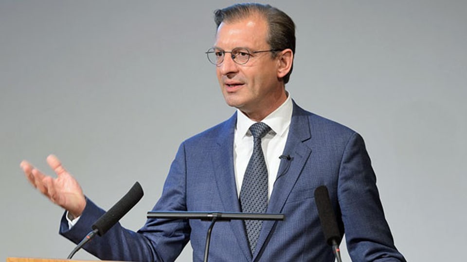 Der Vorsitzende des Dachverbands Scienceindustries und Chef von Novartis Schweiz, Matthias Leuenberger.