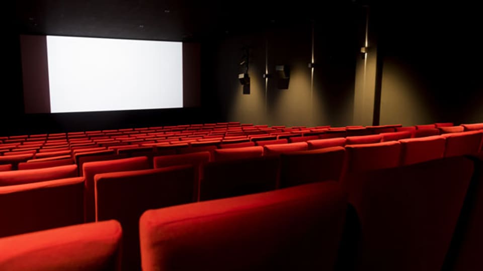 Ein leerer Kinosaal in der Schweiz.