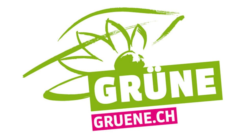 Das Logo der Grünen Partei Schweiz.