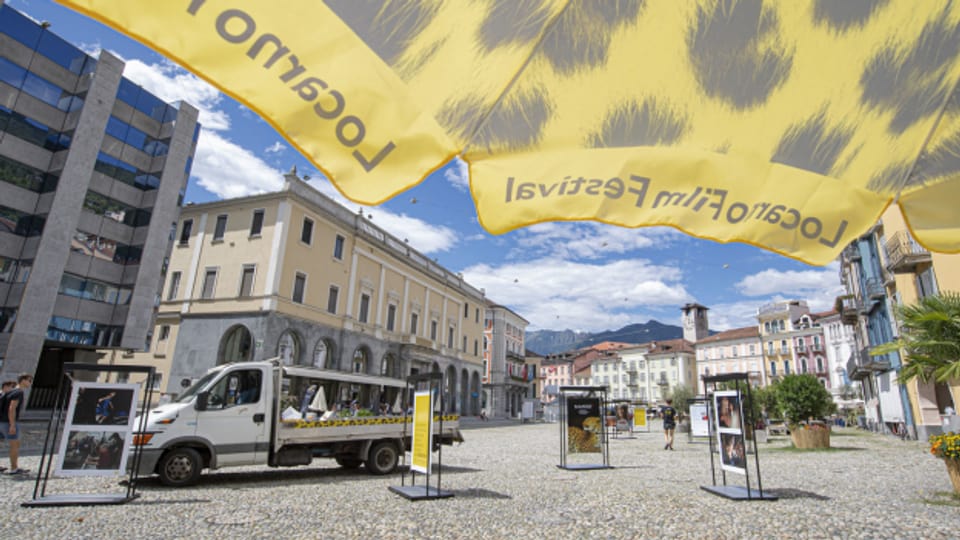 Filmfestival ohne Filmleinwand. Die Piazza Grande in Locarno bliebt in diesem Jahr leer.