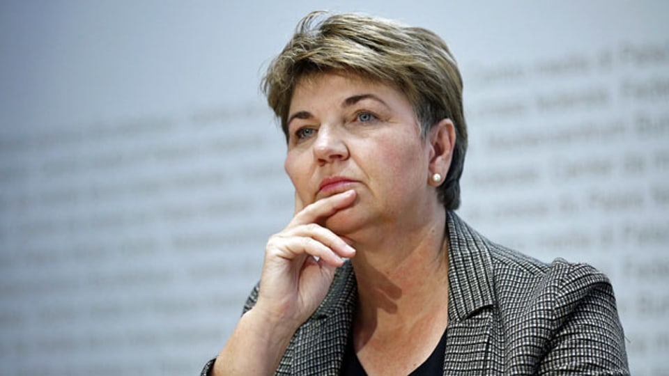 Bundesrätin Viola Amherd an der Medienkonferenz des Bundesrates zu den Volksabstimmungen, am, 27. September 2020.