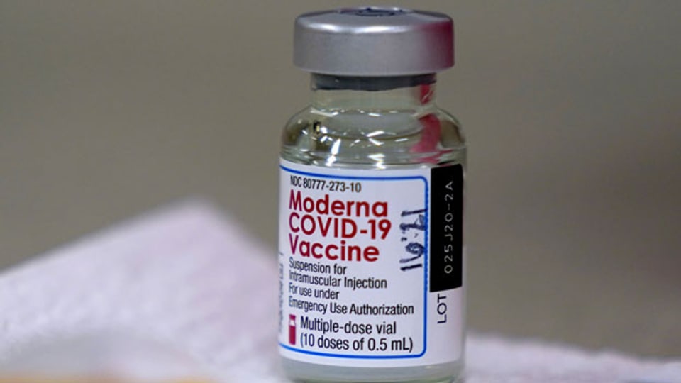 Corona-Impfstoff vom US-Hersteller Moderna.