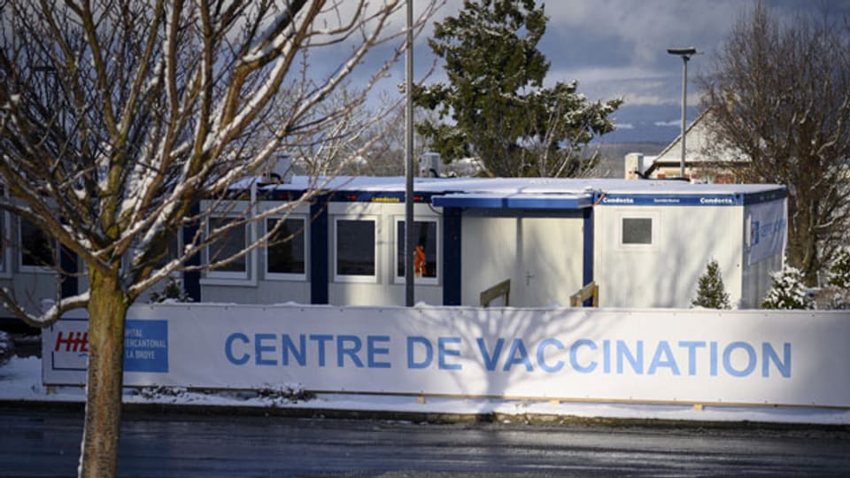 Ein Impfzentrum in Payerne (VD).