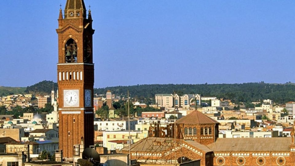 Asmara, die Hauptstadt von Eritrea am Horn von Afrika.