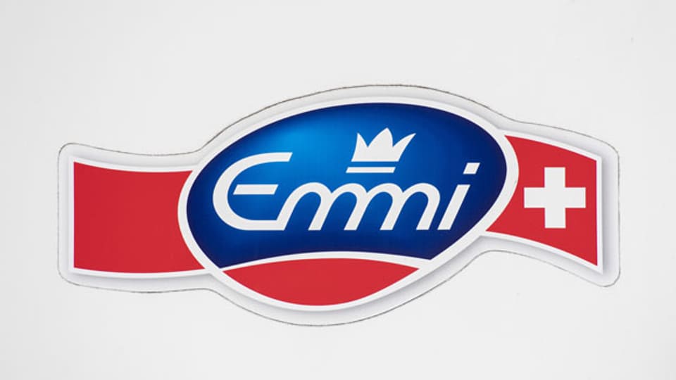 Das Logo des Schweizer Milchverarabeiters Emmi.