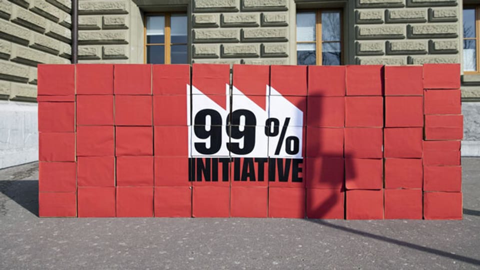 Einreichung der 99-Prozent-Initiative, im April 2019 in Bern.