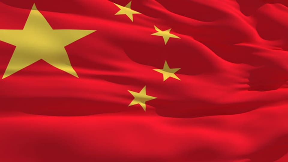 Symbolbild. Die Fahne von China.