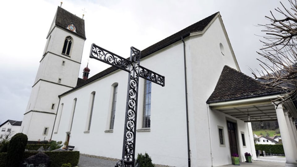 Symbolbild. Römisch-katholische Kirche St. Konrad im Kanton Schwyz.