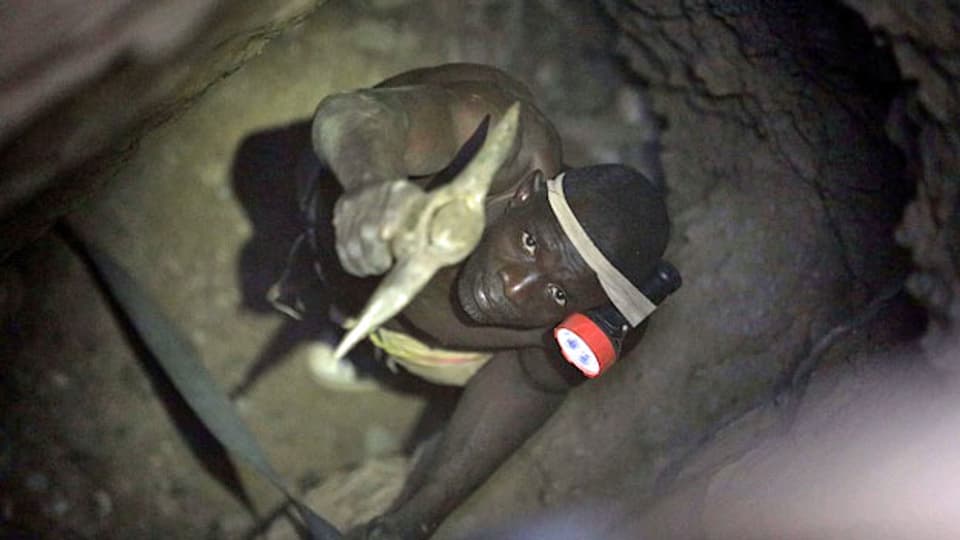 Nigerianischer Minenarbeiter in Anka bei Gusau. Symbolbild.