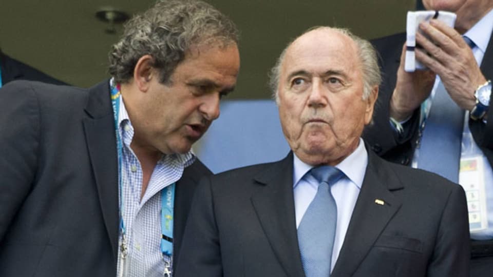 Michel Platini (links) und Sepp Blatter.