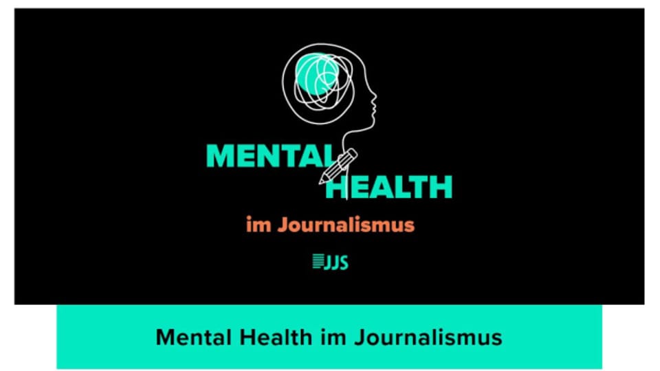 Stress und Burnout im Journalismus - eine Kampagne der Jungen Journalist:innen Schweiz.