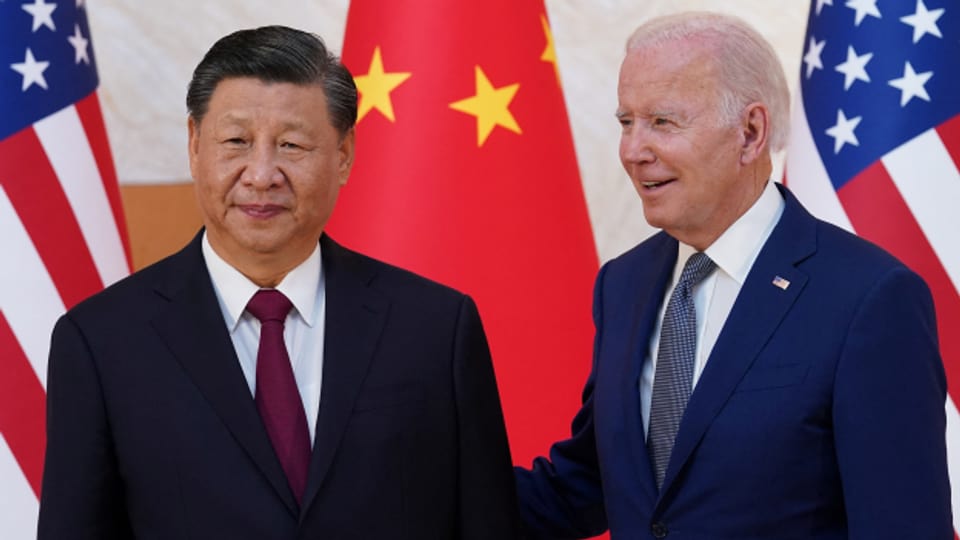 US-Präsident Joe Biden und Chinas Präsident Xi Jinping trafen sich am Montag zum ersten bilateralen Gespräch seit Bidens Amtsantritt vor zwei Jahren.