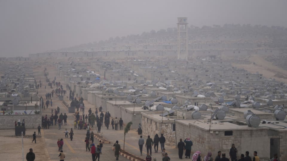 Ein Flüchtlingscamp nördlich der Stadt Idlib im Norden Syriens.