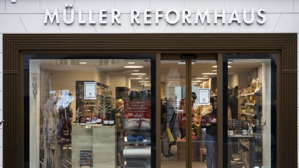 Eine Filiale der insolventen Ladenkette Reformhaus Müller in Zürich.