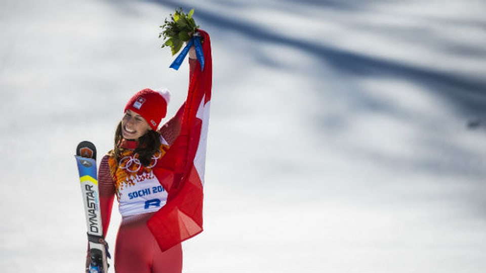 Dominique Gisin gewinnt Olympia Gold.
