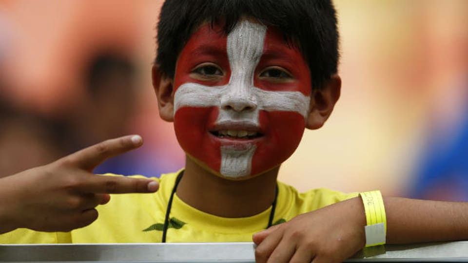 Brasilianische Unterstützung für die Schweizer Fussballer.