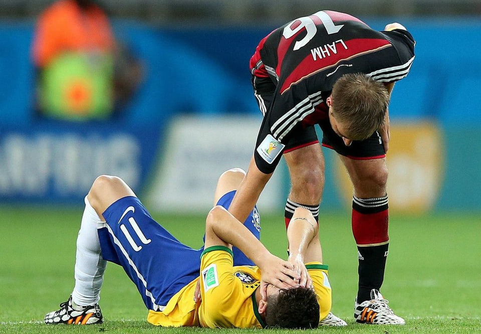 Brasilien am Boden: Der WM-Gastgeber scheitert im Halbfinal an Deutschland.
