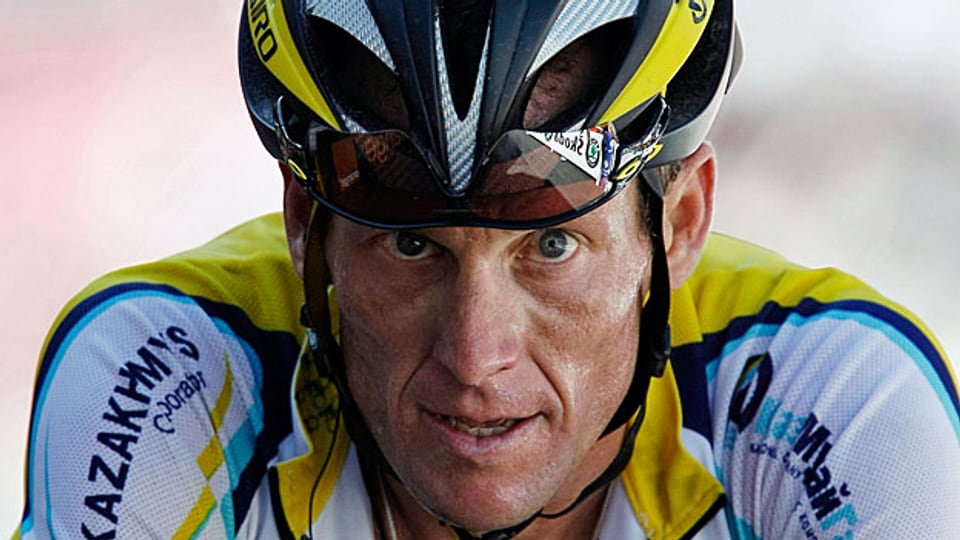 Der US-amerikanische Radrennfahrer an der Tour Tour de France 2009. Dopingsündern wie ihm drohen ab 2015 vier Jahre Ausschluss aus dem Sportverband; allerdings gibt es viele Ausnahmen.