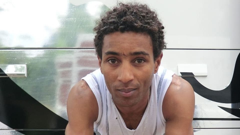 Merhawi Kudus, eritreischer Radsportprofi, musste die Tour de Suisse krankheitsbedingt abbrechen.