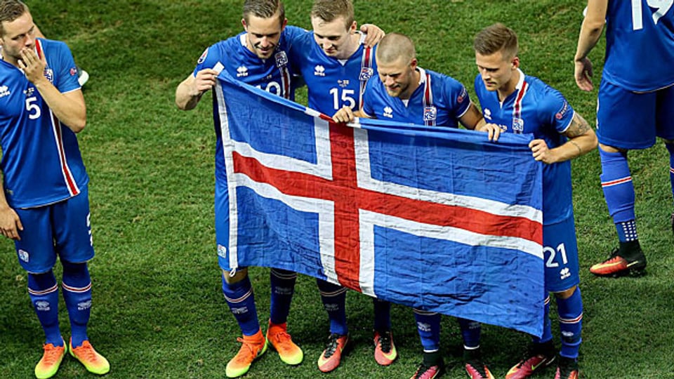 Amateurhaftigkeit und Leidenschaft führten zum Sieg: Spieler der isländischen Nationalmannschaft.