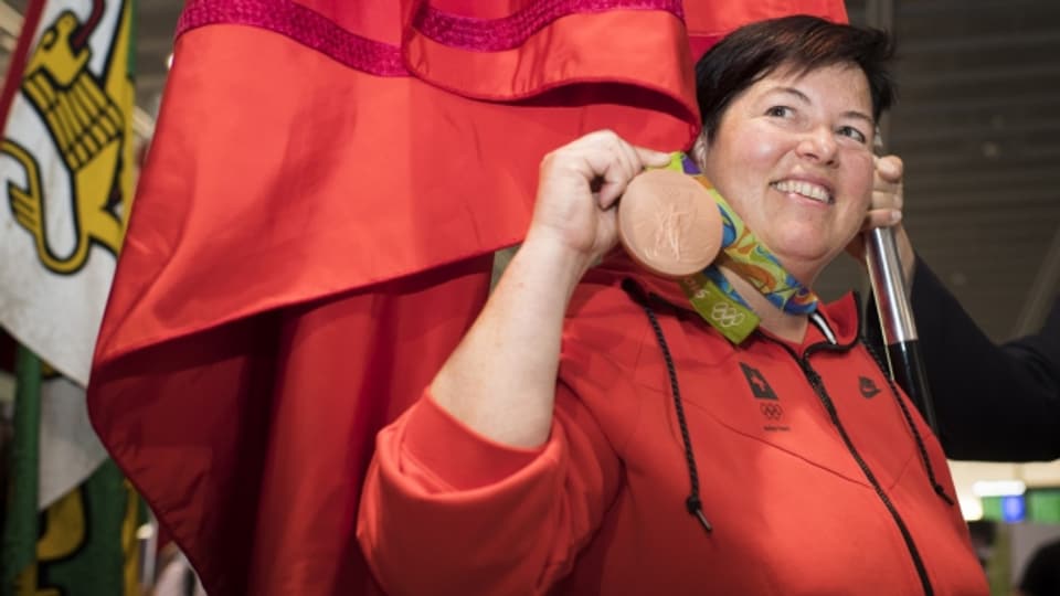 Die erste Schweizer Medaille: Heidi Diethelm Gerber gewann an den Olympischen Sommerspielen in Rio Bronze mit der Sportpistole über 25 Meter.