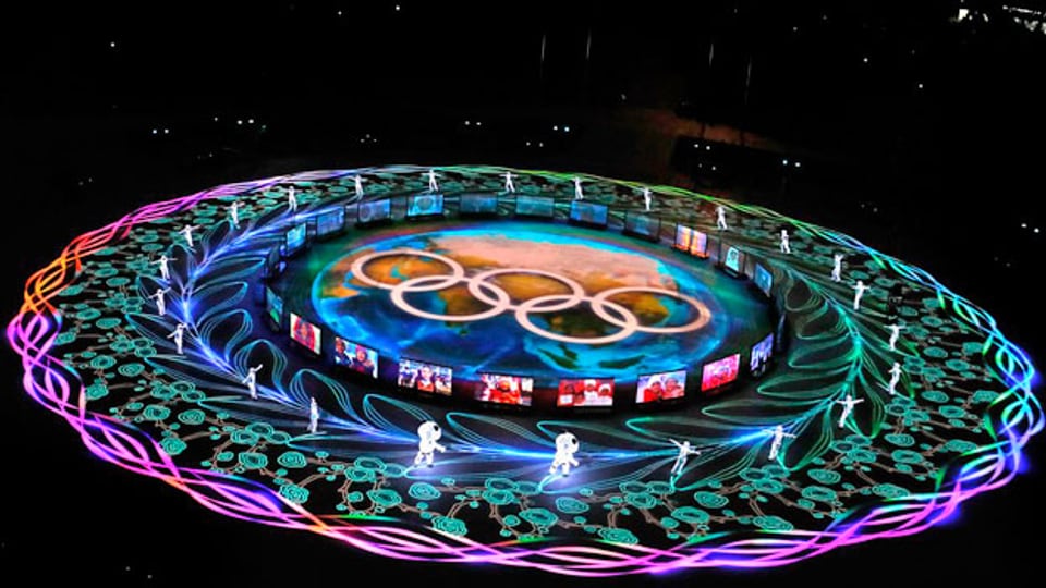 Schlussfeier der olympischen Winterspiele in Pyeongchang.