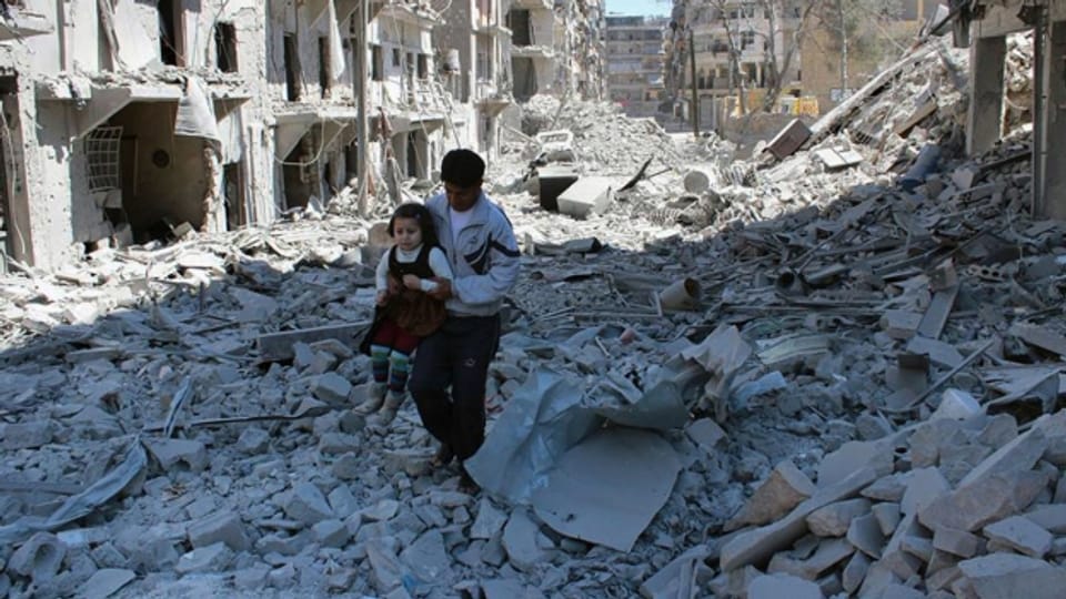 Trotz Bilder wie diesem aus Aleppo schauen viele beim Syrienkrieg weg.