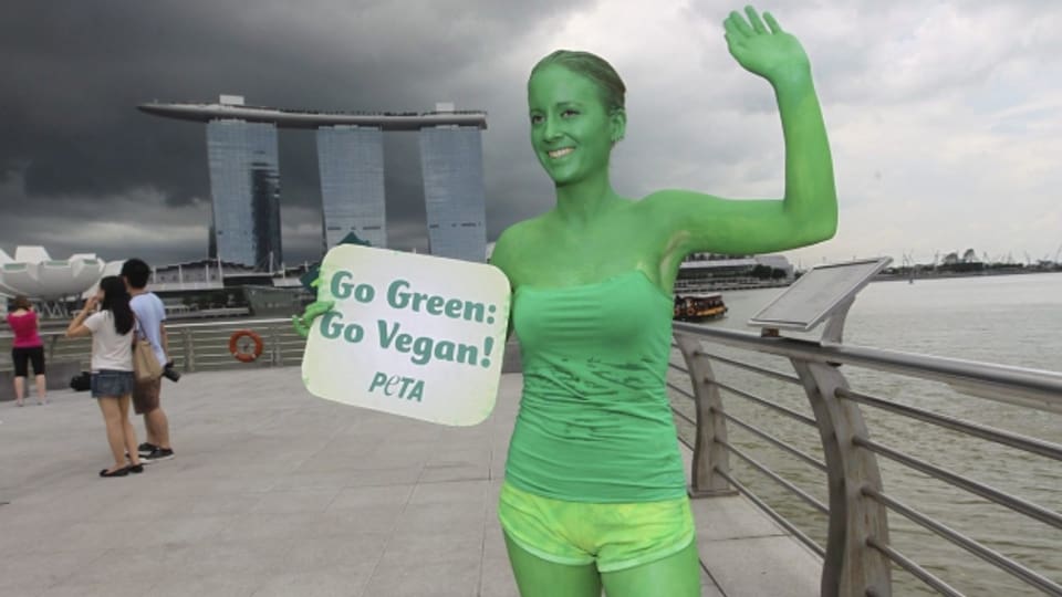 Nicht nur in Singapur, auch in der Schweiz ernähren sich immer mehr Menschen vegan